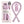 Load image into Gallery viewer, Labhairs Heatless Curling Set: Satin No-Heat Hair Curler with 2 Scrunchies & Shark Clip- Sleep-Friendly Overnight Curls, Zero Damage Apparel & Accessories > Clothing Accessories > Hair Accessories > Wig Accessories > Tools & Accessories LABHAIRS® Lilac Pink