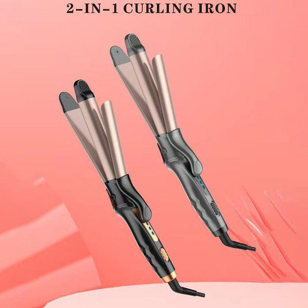 2-IN-1 Ceramic Glaze Coating Curling Iron& High Elasticity Hair Brush kit Apparel & Accessories > Clothing Accessories > Hair Accessories > Wig Accessories > Tools & Accessories LABHAIRS® 