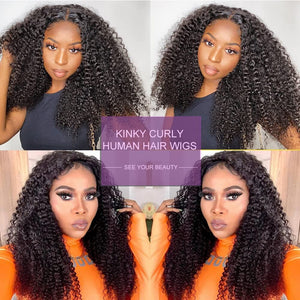 50% OFF 13*6 Top Swiss HD Lace Kinky Curly With High Thickness Wig LABHAIRS® 