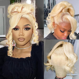 Blonde Color Full Lace Top Swiss HD Lace Human Hair Wig| Body Wave Apparel & Accessories > Clothing Accessories > Hair Accessories > Wigs > 13x6-lace-front-wig LABHAIRS® 