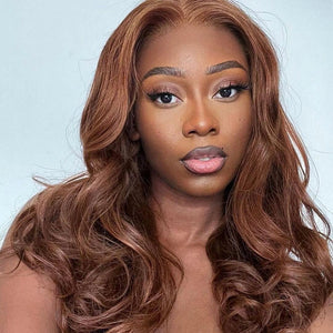 13*4 Full Frontal Brown Colored Raw Hair Top Swiss HD Lace Wig LABHAIRS®