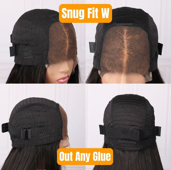 5*5 Top Swiss HD Glueless Lace Silky Straight Wig&Wig Cap Kit Apparel & Accessories > Clothing Accessories > Hair Accessories > Wig Accessories > Tools & Accessories LABHAIRS® 