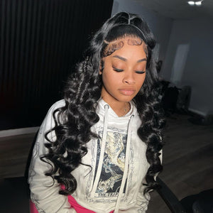 Labhairs Loose Curly | 4x4 Transparent Lace | 180% Density Human Hair LABHAIRS®