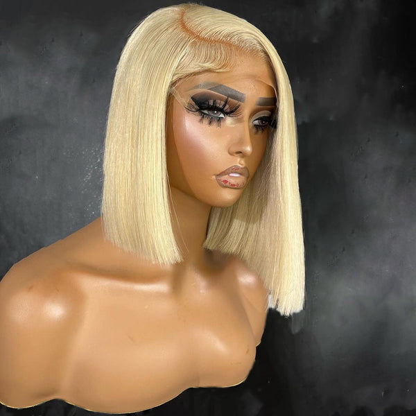 Blonde BOB | 13x4 Lace Front | Transparent Lace | 180% Density Apparel & Accessories > Clothing Accessories > Hair Accessories > Wigs > Colorful Wig LABHAIRS? 