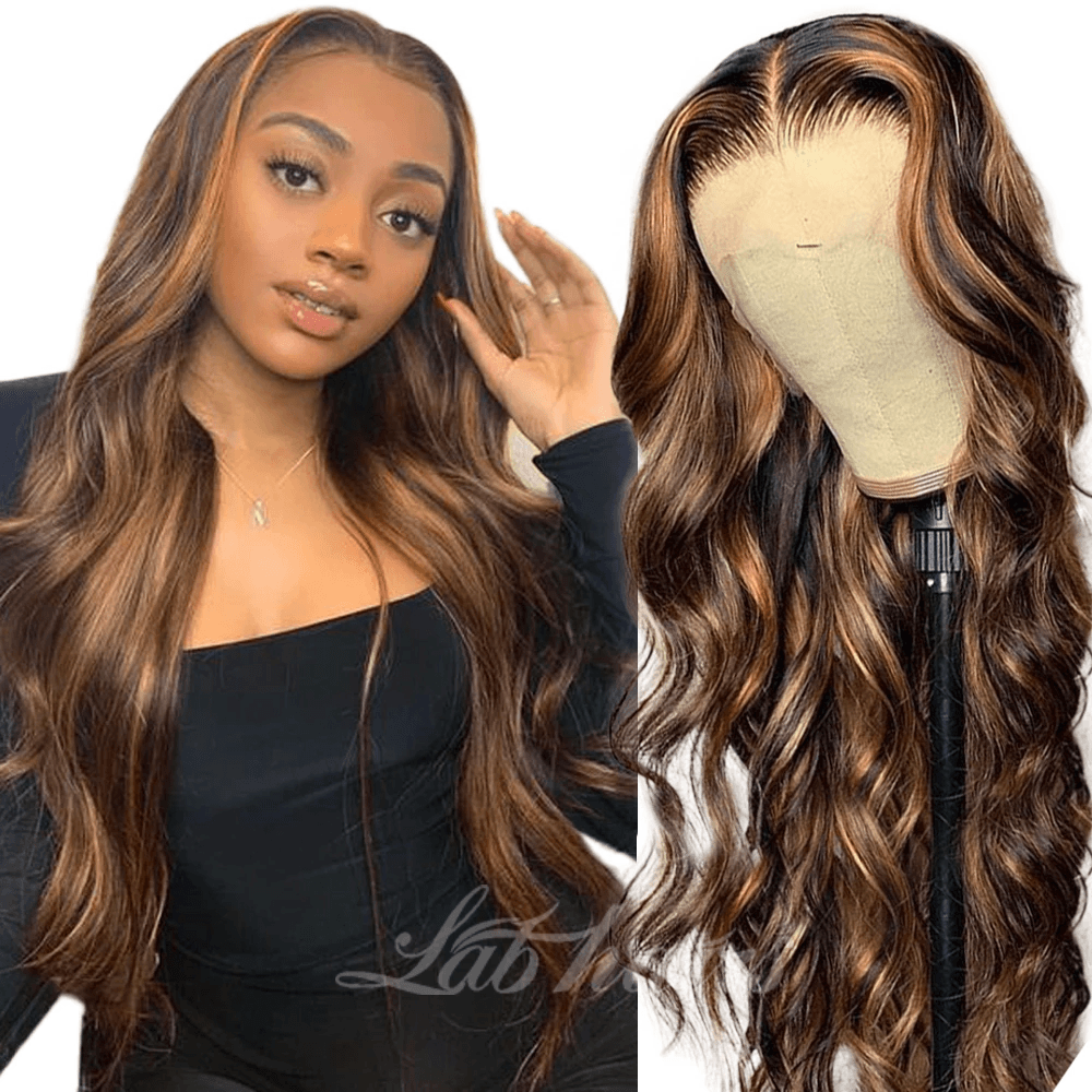 13x6 Highlight 27 Colored Lace Front Wigs Human Hair PrePlucked LABHAIRS®