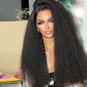 360 Top Swiss HD Lace Frontal Wig Human Hair Free Part Clean Bleached Knots 150 Density | Kinky Straight Labhairs Apparel & Accessories > Clothing Accessories > Hair Accessories > Wigs > 360 Lace Wigs LABHAIRS®