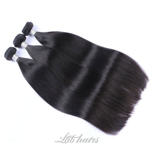 Labhairs 32-40inch 100% Virgin Human Hair Cuticle Aligned Bundles Can Be Dyed to #613 Apparel & Accessories > Clothing Accessories > Hair Accessories > Wigs > Lace Front Bob Wig LABHAIRS® Straight 32inch