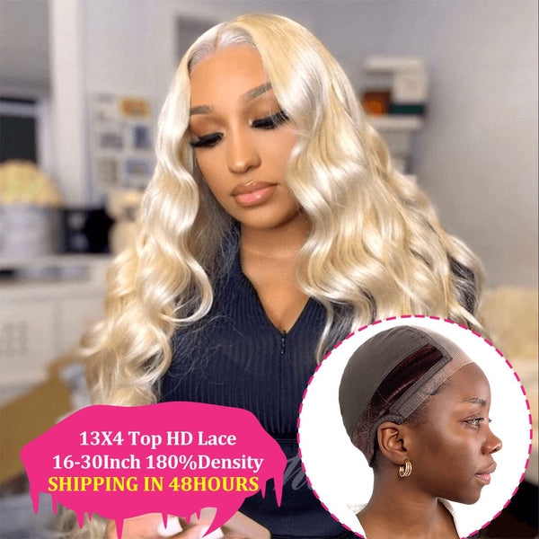 13*4 Full Frontal Top Swiss HD Lace Blonde Body Wave Wig&Wig Cap Kit Apparel & Accessories > Clothing Accessories > Hair Accessories > Wig Accessories > Tools & Accessories LABHAIRS® 