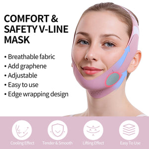 Labhairs Graphene V-Line Chin Strap for Face Slimming–Double Chin Reducer&Jawline Lifting Mask–Reusable V-Shaped Face Band Apparel & Accessories > Clothing Accessories > Hair Accessories > Wig Accessories > Tools & Accessories LABHAIRS® 