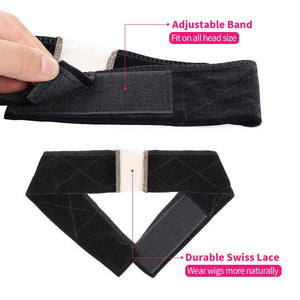 2PCS Lace Wig Grip For Human Hair Wig Keep Lace Wig In Place Adjustable Band Apparel & Accessories > Clothing Accessories > Hair Accessories > Wig Accessories > Tools & Accessories LABHAIRS® 