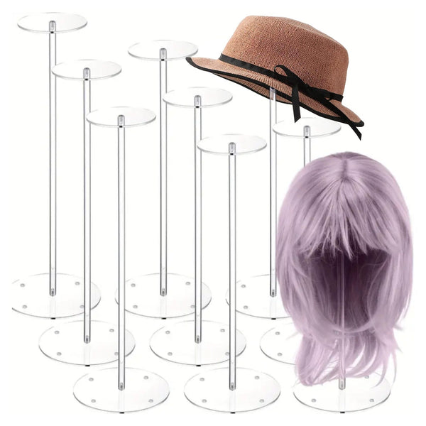 Acrylic Wig Showcase Stand Non-Slip Design for Secure Wig & Cap(3 SIZE） Apparel & Accessories > Clothing Accessories > Hair Accessories > Wig Accessories > Tools & Accessories LABHAIRS® 