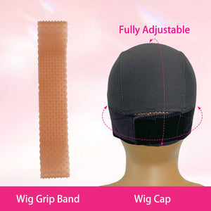 Wig Grip Non-slip Adjustable Silicone Band&Wig Cap For Keeping Wigs In Place Kit Apparel & Accessories > Clothing Accessories > Hair Accessories > Wig Accessories > Tools & Accessories LABHAIRS® 