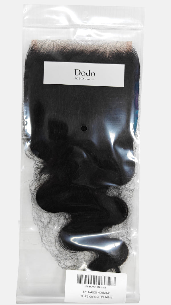 Dodo 5*5 Top Swiss HD Lace Closure with Clean hairline Clean Bleached Knots Apparel & Accessories > Clothing Accessories > Hair Accessories > Wigs > Lace Front Bob Wig LABHAIRS® 