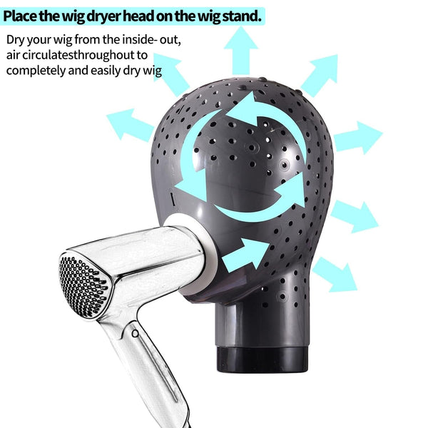 Hair Dryer Fresh Wig Head Dryer Stand Drying Wig From Inside to Outside Apparel & Accessories > Clothing Accessories > Hair Accessories > Wig Accessories > Tools & Accessories LABHAIRS® 