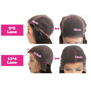 Dark Brown Color Full Lace Transparent Loose Wave Human Hair Apparel & Accessories > Clothing Accessories > Hair Accessories > Wigs > 5x5 Top Swiss HD Lace Closure Wig LABHAIRS® 