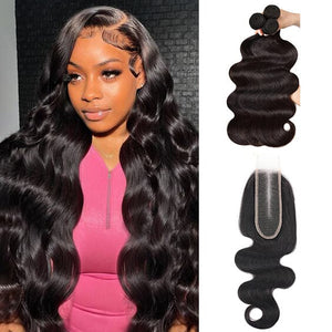 Shipping In 48Hrs 2*6 Top HD Lace Closure With 3 Bundles Body Wave Apparel & Accessories > Clothing Accessories > Hair Accessories > Wigs > Lace Front Bob Wig LABHAIRS® 