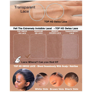 Labhairs Top Swiss HD Lace Real HD 4C baby hair edges Frontal&Closure LABHAIRS® 