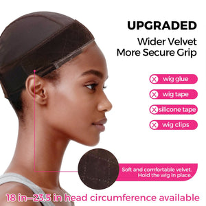Labhairs Wig Grip Cap with Lace Edge – Non Slip Adjustable Wig Cap with Grip Band for Women, Glueless Breathable Under Wig Cap for Natural Hairline, One Size Fits All Apparel & Accessories > Clothing Accessories > Hair Accessories > Wig Accessories > Tools & Accessories LABHAIRS® 
