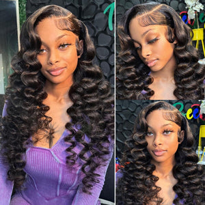 Clean Bleached Knots Human Hair 360 Top Swiss HD Lace Frontal Wig Free Part | Loose Body Wave Apparel & Accessories > Clothing Accessories > Hair Accessories > Wigs > 360 Lace Wigs LABHAIRS® 