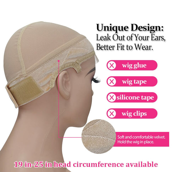 Labhairs Wig Grip Cap for Women - Non Slip, Adjustable Wig Caps Holds Glueless Wigs Securely in Place, Reusable Cap with Headband for Lace Front Wigs, One Size Fits All Apparel & Accessories > Clothing Accessories > Hair Accessories > Wig Accessories > Tools & Accessories LABHAIRS® 