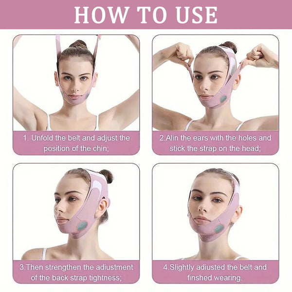 Labhairs Graphene V-Line Chin Strap for Face Slimming–Double Chin Reducer&Jawline Lifting Mask–Reusable V-Shaped Face Band Apparel & Accessories > Clothing Accessories > Hair Accessories > Wig Accessories > Tools & Accessories LABHAIRS® 