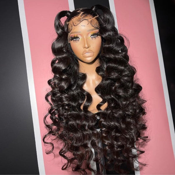 Loose Deep Wave 200% Density Top Swiss HD Lace Wig 100% Human Hair Apparel & Accessories > Clothing Accessories > Hair Accessories > Wigs > 5x5 Top Swiss HD Lace Closure Wig LABHAIRS® 