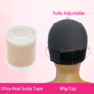 Ultra-Real Scalp Tape Grids&Keeping Wigs In Place Wig Cap Kit Apparel & Accessories > Clothing Accessories > Hair Accessories > Wig Accessories > Tools & Accessories LABHAIRS® 