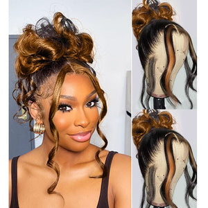 Ombre Color Full Lace Human Hair Wigs With Clean Bleached Knots| Body Wave Apparel & Accessories > Clothing Accessories > Hair Accessories > Wigs > 13x6-lace-front-wig LABHAIRS® 