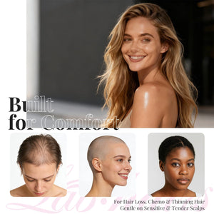 Labhairs Wig Grip Cap with Lace Edge – Non Slip Adjustable Wig Cap with Grip Band for Women, Glueless Breathable Under Wig Cap for Natural Hairline, One Size Fits All Apparel & Accessories > Clothing Accessories > Hair Accessories > Wig Accessories > Tools & Accessories LABHAIRS® 