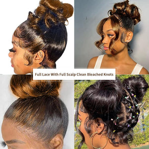 Ombre Color Full Lace Human Hair Wigs With Clean Bleached Knots| Body Wave Apparel & Accessories > Clothing Accessories > Hair Accessories > Wigs > 13x6-lace-front-wig LABHAIRS® 