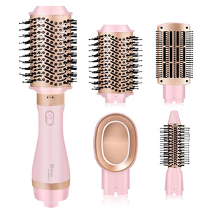 Whall 4 in 1 Hot Air Brush for Curling/Straightening/Drying, One-Step Blow Dryer Brush & Volumizer with Ceramic Coating, 3 Temperature Settings Apparel & Accessories > Clothing Accessories > Hair Accessories > Wig Accessories > Tools & Accessories LABHAIRS® Pink&Gold 