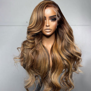 Honey Blonde Piano Color Top Swiss HD Lace|Straight |Loose Body Wave|Deep Wave Apparel & Accessories > Clothing Accessories > Hair Accessories > Wigs > 13x6-lace-front-wig LABHAIRS® 