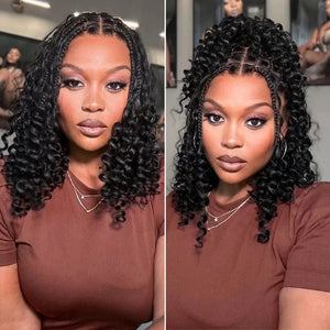 Braided Hair Full Lace 100% High Quality Human Hair Curly Wig Apparel & Accessories > Clothing Accessories > Hair Accessories > Wigs > 360 Lace Wigs LABHAIRS® 