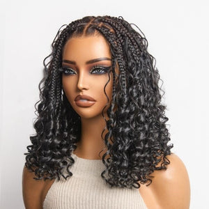 Braided Hair Full Lace 100% High Quality Human Hair Curly Wig Apparel & Accessories > Clothing Accessories > Hair Accessories > Wigs > 360 Lace Wigs LABHAIRS® 