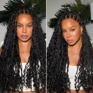 Braided Hair Full Lace 100% High Quality Human Hair Curly Wig Apparel & Accessories > Clothing Accessories > Hair Accessories > Wigs > 360 Lace Wigs LABHAIRS® 