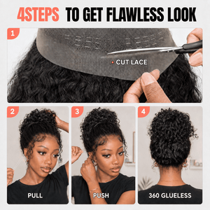 250% Density 360 Glueless Top Swiss HD Lace Bouncy Curly Wig Apparel & Accessories > Clothing Accessories > Hair Accessories > Wigs > 360 Lace Wigs LABHAIRS® 