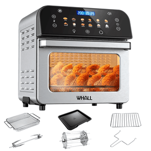 WHALL Air Fryer Oven – New 12QT Air Fryer with Touchscreen, 12 Pre - set Menus, Up to 95% Less Oil Usage and a Clear - view Window LABHAIRS® 