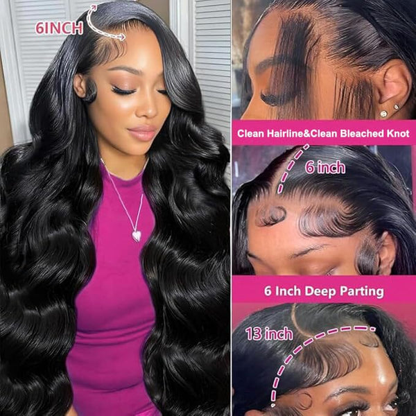 New Shipping In 48Hrs Upgraded Parting Max 13*6 Full Frontal Top HD Lace Wig Apparel & Accessories > Clothing Accessories > Hair Accessories > Wigs > 13x6-lace-front-wig LABHAIRS® 