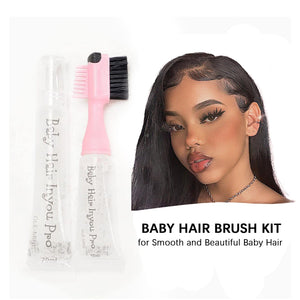 Hair Gel Edge Brush Baby Hair Brush Kit No White Residue Natural Formula (30ml) Apparel & Accessories > Clothing Accessories > Hair Accessories > Wig Accessories > Tools & Accessories LABHAIRS® 
