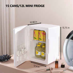 Thrylonx 12L Mini Portable Compact Fridge,Warmer Small Refrigerators LABHAIRS® 