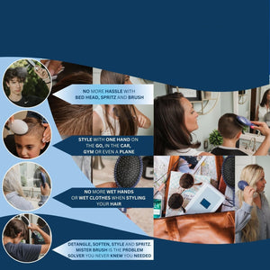 2IN1 Hair Brush For Wet & Dry Hair Styling Portable Convenient Hair Tool Apparel & Accessories > Clothing Accessories > Hair Accessories > Wig Accessories > Tools & Accessories LABHAIRS® 