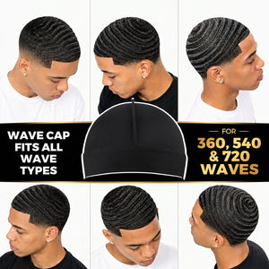 LABHAIRS Wave Cap for Men, Durag Skull Cap, 360, 540 & 720 Waves Apparel & Accessories > Clothing Accessories > Hair Accessories > Wig Accessories > Tools & Accessories LABHAIRS® 