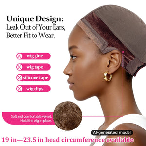 FLASH SALE 2-IN-1 Curling Iron& High Elasticity Hair Brush With Wig Grip Cap Kit Apparel & Accessories > Clothing Accessories > Hair Accessories > Wig Accessories > Tools & Accessories LABHAIRS® 