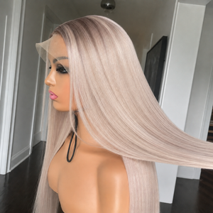 New Highlight Blonde Colored Silky Straight Bob Human Hair