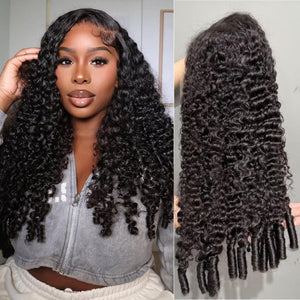 New Burmese Curly Ready To Go Half Wig Beginner Friendly Human Hair Wig LABHAIRS® 