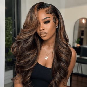 No Glue Needed Ombre 5x5 Top Glueless Closure HD Swiss Lace Wig Apparel & Accessories > Clothing Accessories > Hair Accessories > Wigs > 5x5 Top Swiss HD Lace Closure Wig LABHAIRS® 