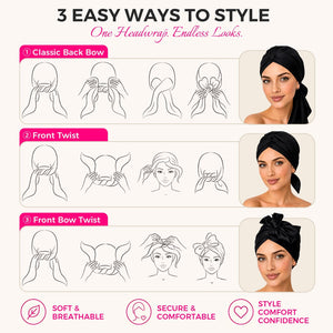 Soft Chemo Headwrap for Women with Chiffon Scarf - Lightweight Turban Headwear for Women with Hair Loss, Chemotherapy & Alopecia Apparel & Accessories > Clothing Accessories > Hair Accessories > Wig Accessories > Tools & Accessories LABHAIRS® 