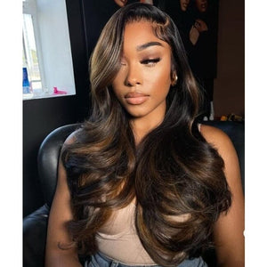 No Glue Needed Ombre 5x5 Top Glueless Closure HD Swiss Lace Wig Apparel & Accessories > Clothing Accessories > Hair Accessories > Wigs > 5x5 Top Swiss HD Lace Closure Wig LABHAIRS® 
