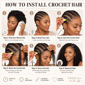 Shipping in 48Hrs Burmese Curly Crochet Human Hair Extensions Apparel & Accessories > Clothing Accessories > Hair Accessories > Wigs > Lace Front Bob Wig LABHAIRS® 