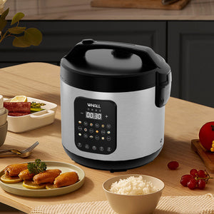 Digital Rice Cooker,20-Cup Cooked, Steamer, Multicooker, Slow Cooker, Oatmeal, Auto Keep Warm, 5 Qt LABHAIRS® 